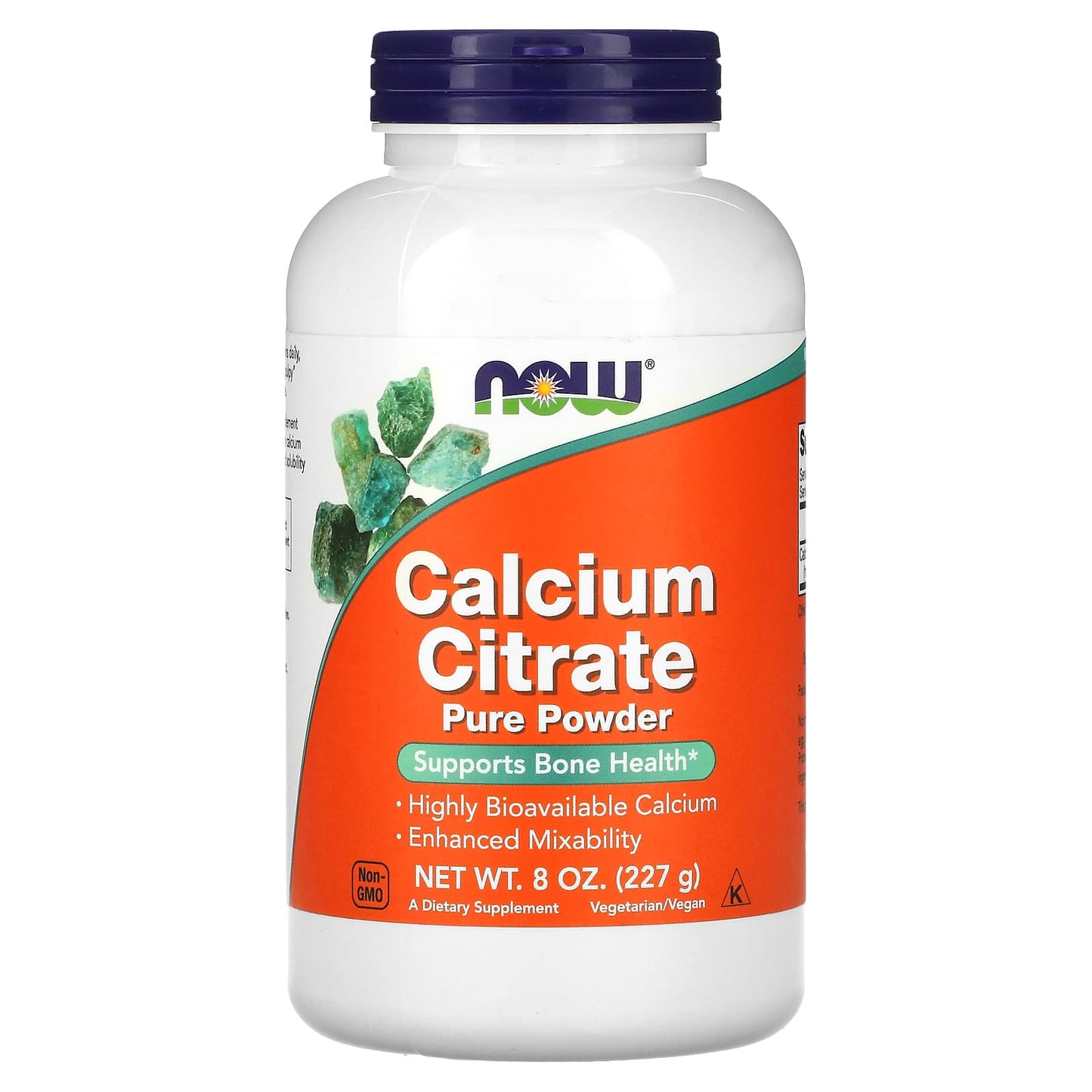 Now Foods, Calcium Citrate, Pure Powder, 8 oz UPC 733739012401 | HiLife Vitamins