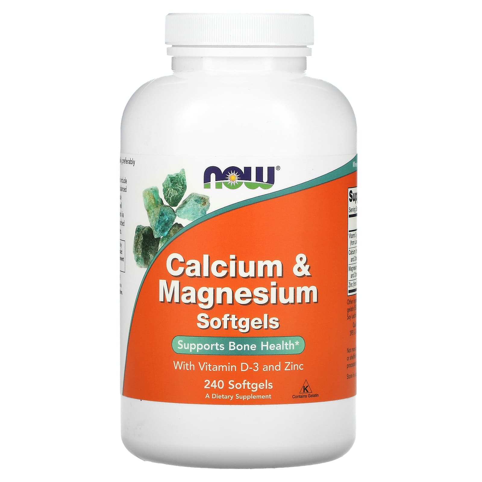 Now Foods, Cal-Mag + D, 240 Softgels UPC 733739012524 | HiLife Vitamins