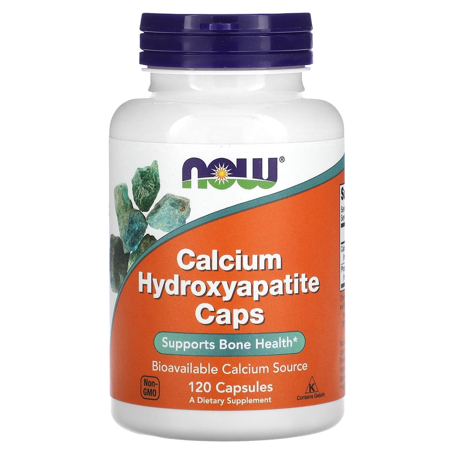 Now Foods, Calcium Hydroxyapatite, 120 Capsules - 733739012531 | Hilife Vitamins