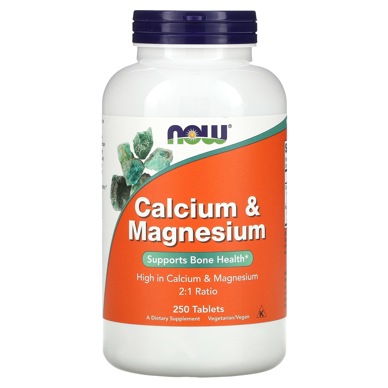 Now Foods, Calcium & Magnesium, 250 Tablets UPC 733739012722 | HiLife Vitamins