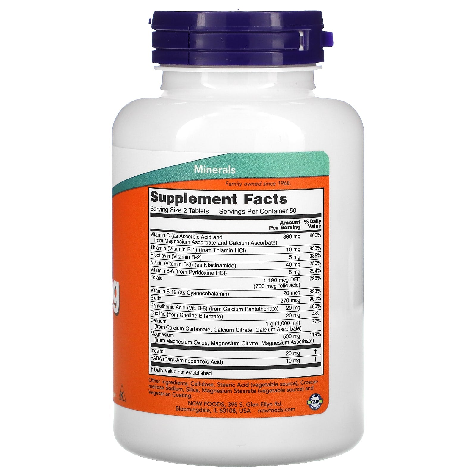 Now Foods, CAL-MAG STRESS, 100 Tablets UPC 733739012753 | HiLife Vitamins