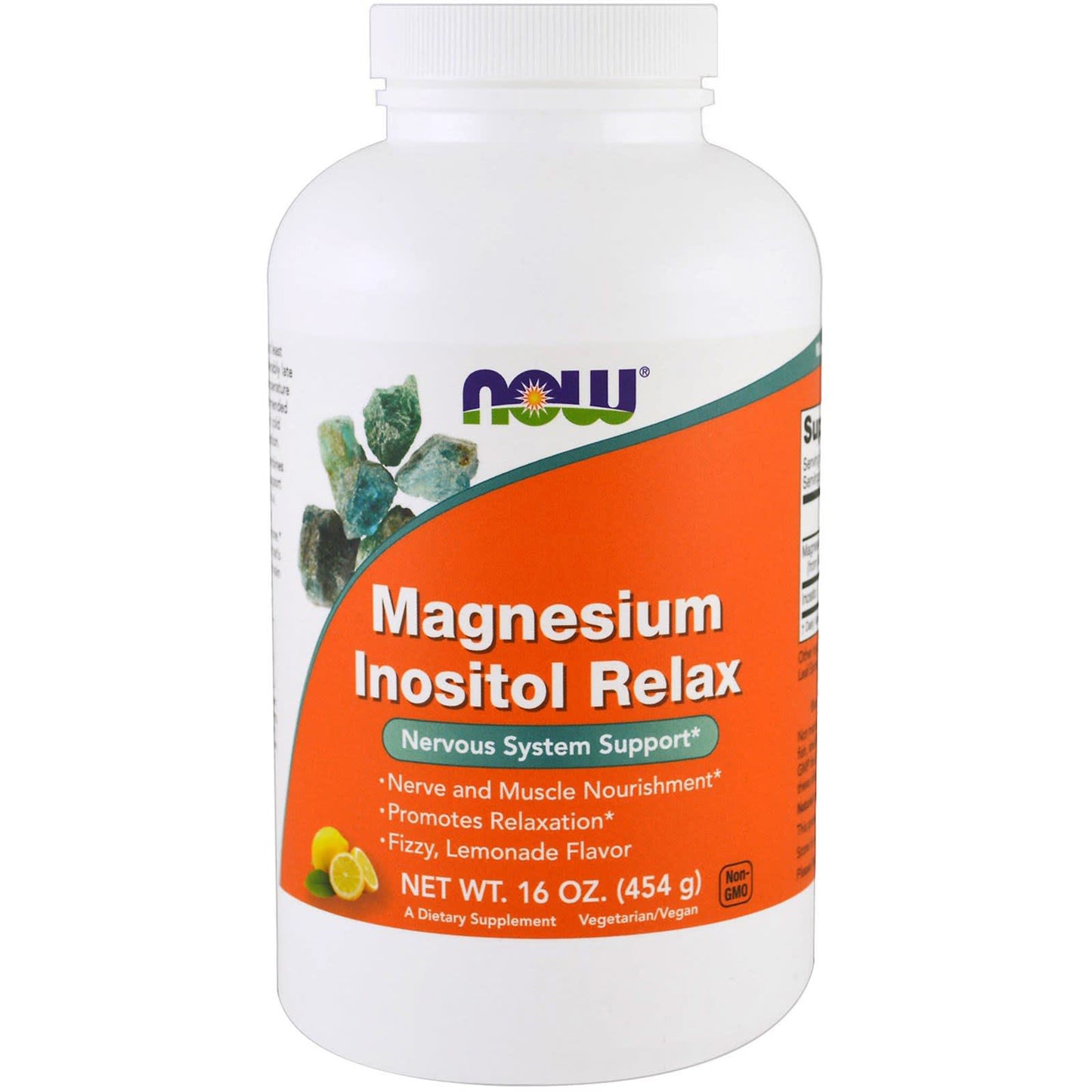Now Foods, Magnesium Inositol Relax, 16 OZ Powder UPC 733739012937 | HiLife Vitamins