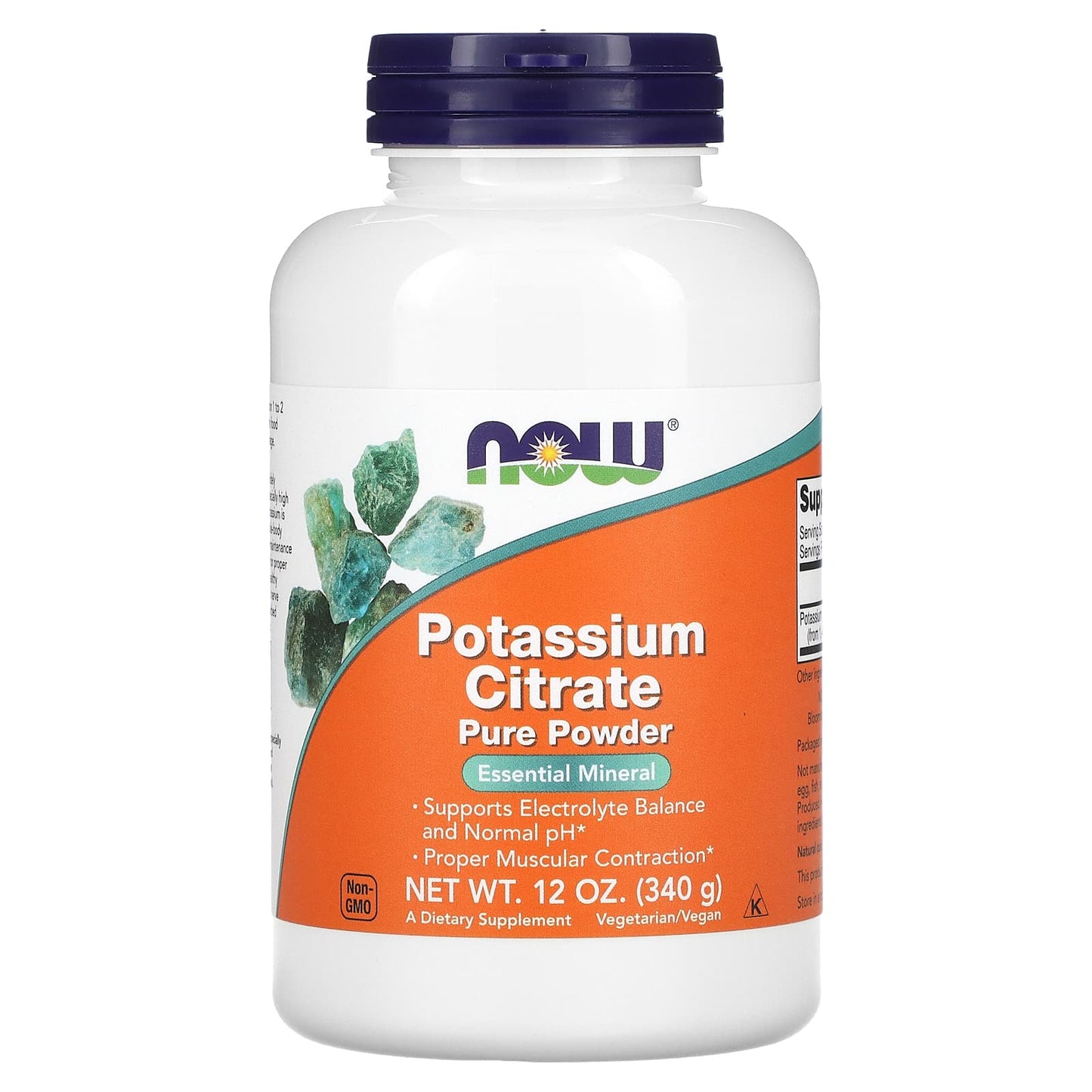 Now Foods, Potassium Citrate, 12 OZ Powder UPC 733739014467 | HiLife Vitamins