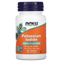Now Foods, POTASSIUM IODIDE 30 MG, 60 Tablets UPC 733739014542 | HiLife Vitamins