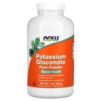 Now Foods, Potassium Gluconate, 1 lb. Powder UPC 733739014719 | HiLife Vitamins