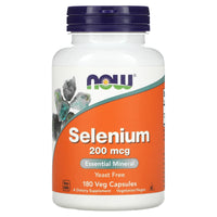 Now Foods, Selenium 200mcg Yeast Free, 180 Capsules UPC 733739014863 | HiLife Vitamins
