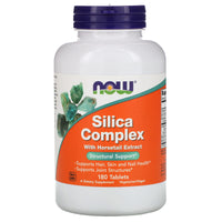 Now Foods, Silica Complex, 180 Tablets UPC 733739014924 | HiLife Vitamins