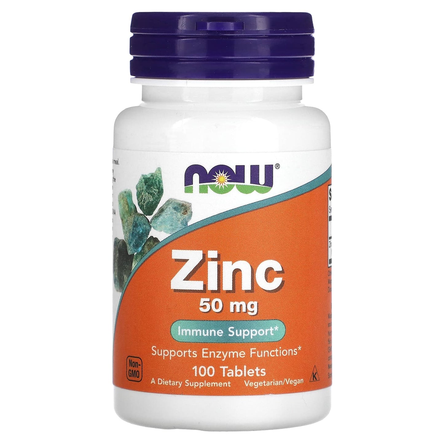 Now Foods, Zinc Gluconate 50 mg, 100 Tablets UPC 733739015204 | HiLife Vitamins