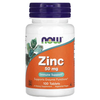 Now Foods, Zinc Gluconate 50 mg, 100 Tablets UPC 733739015204 | HiLife Vitamins