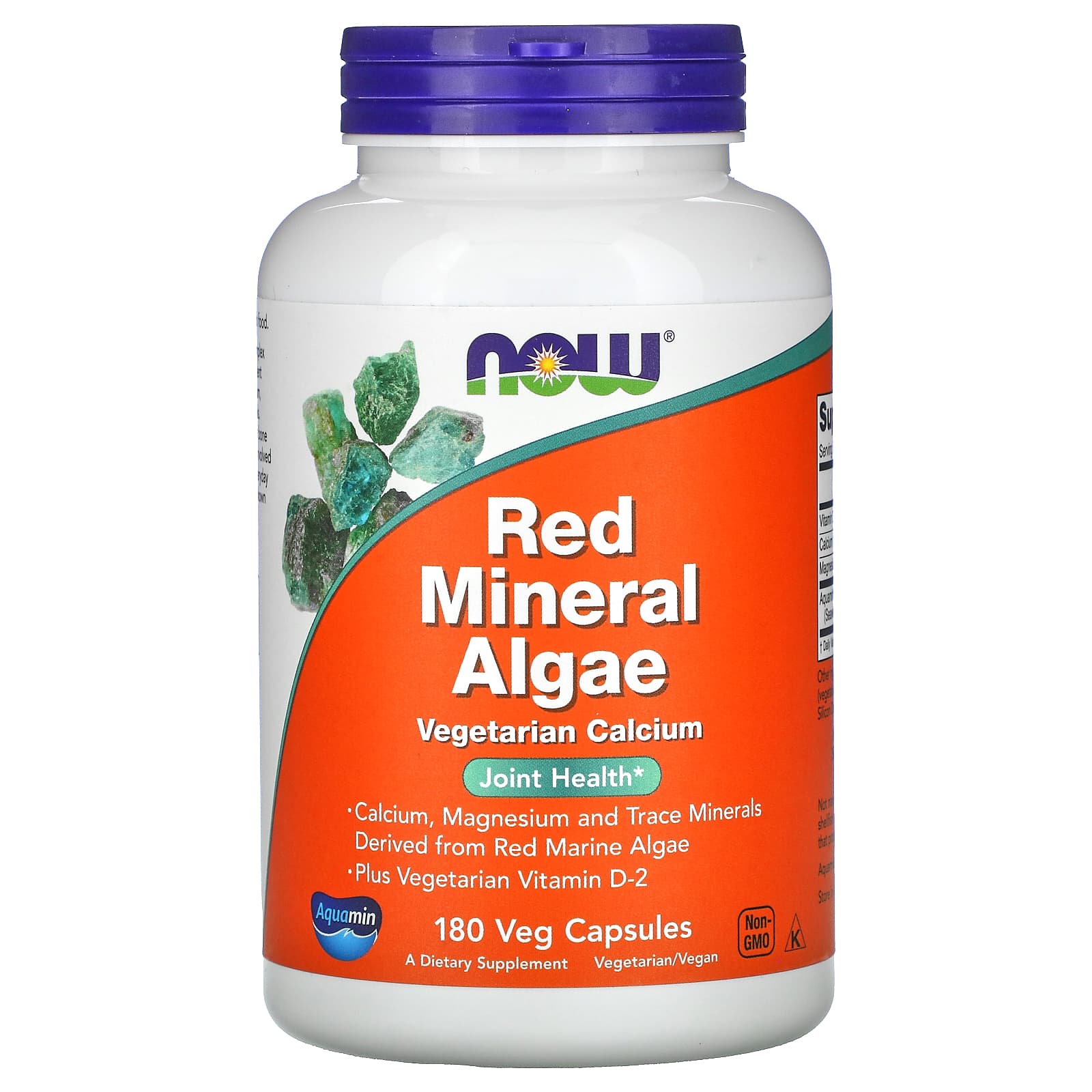 Now Foods, Red Mineral Algae, 180 Vegetarian Capsules UPC 733739015389 | HiLife Vitamins