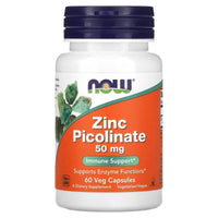 Now Foods, Zinc Picolinate, 50 mg, 60 Veg Capsules UPC 733739015501 | HiLife Vitamins