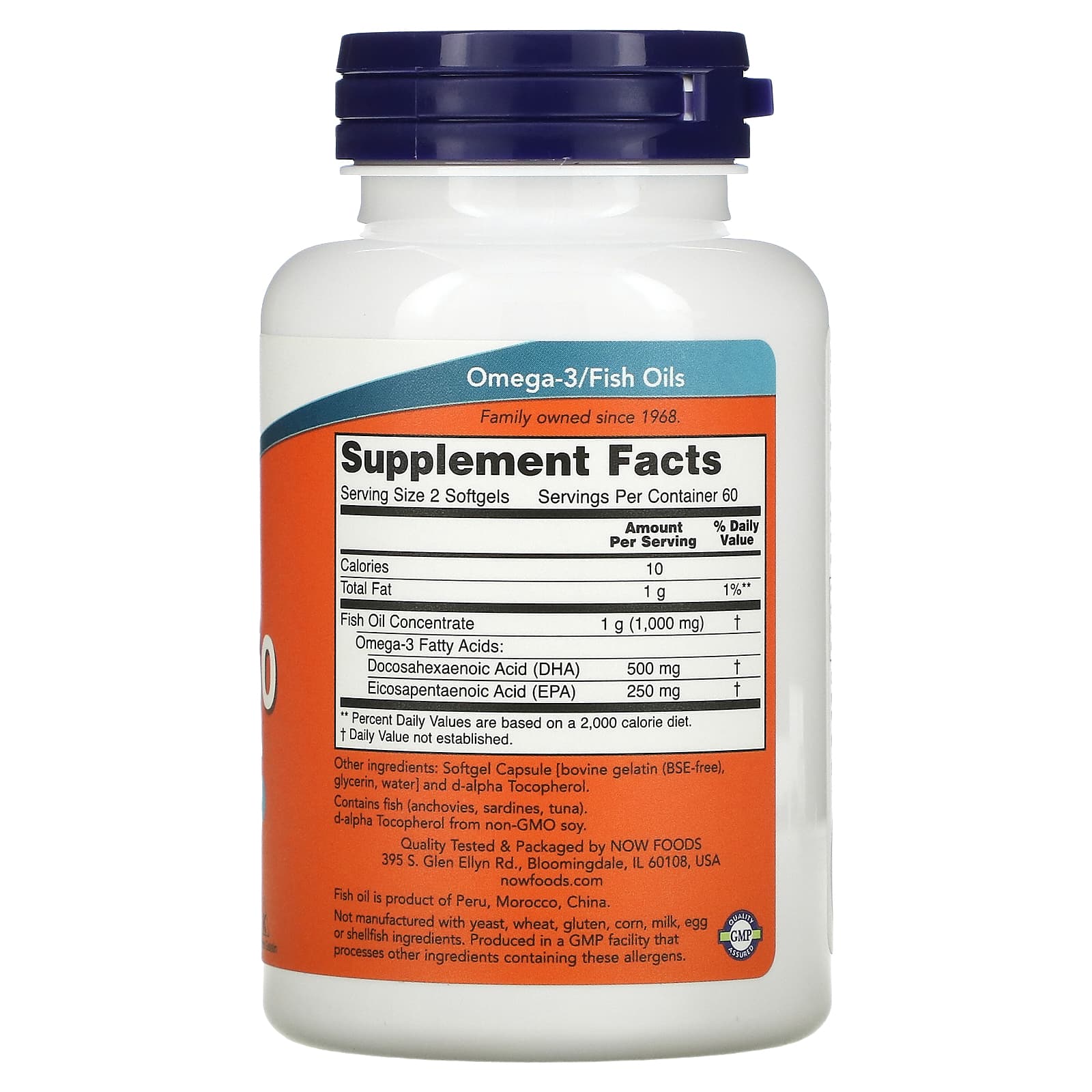Now Foods, DHA-250 500mg, 120 Softgels UPC 733739016102 | HiLife Vitamins