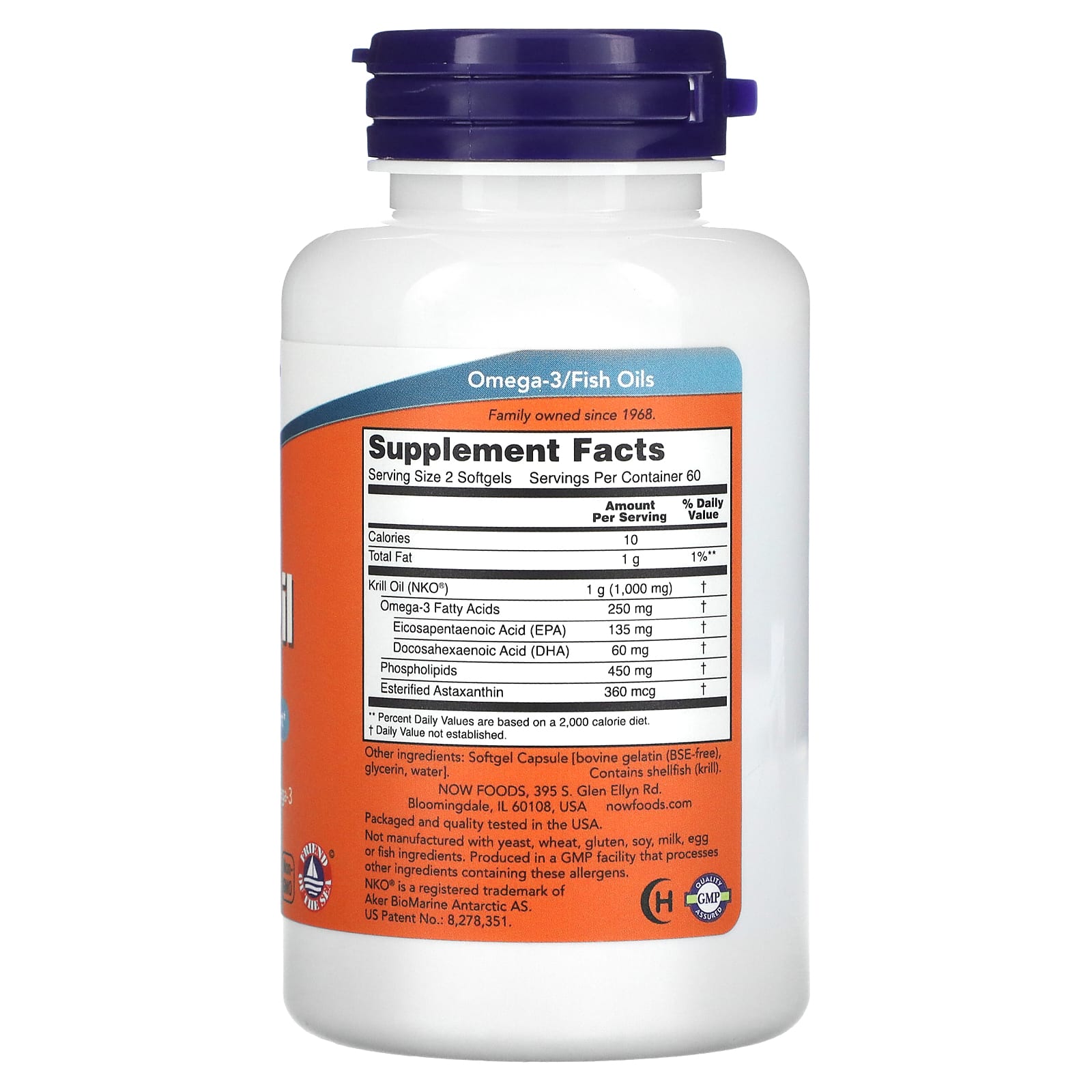 Now Foods, Neptune Krill Oil 500 mg, 120 Softgels UPC 733739016263 | HiLife Vitamins