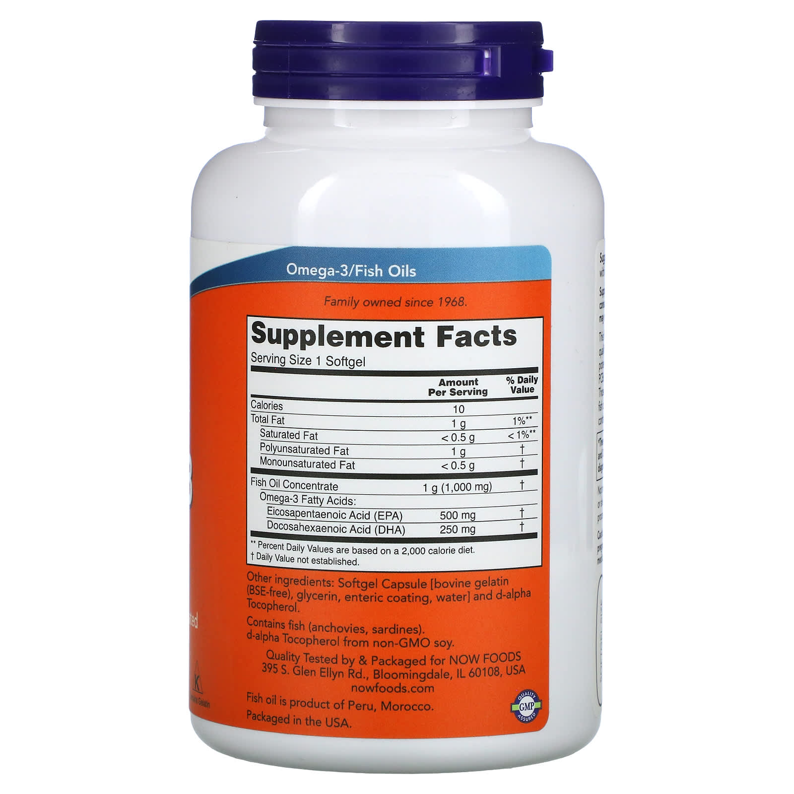 Now Foods, Ultra Omega-3, 180 Softgels UPC 733739016621 | HiLife Vitamins