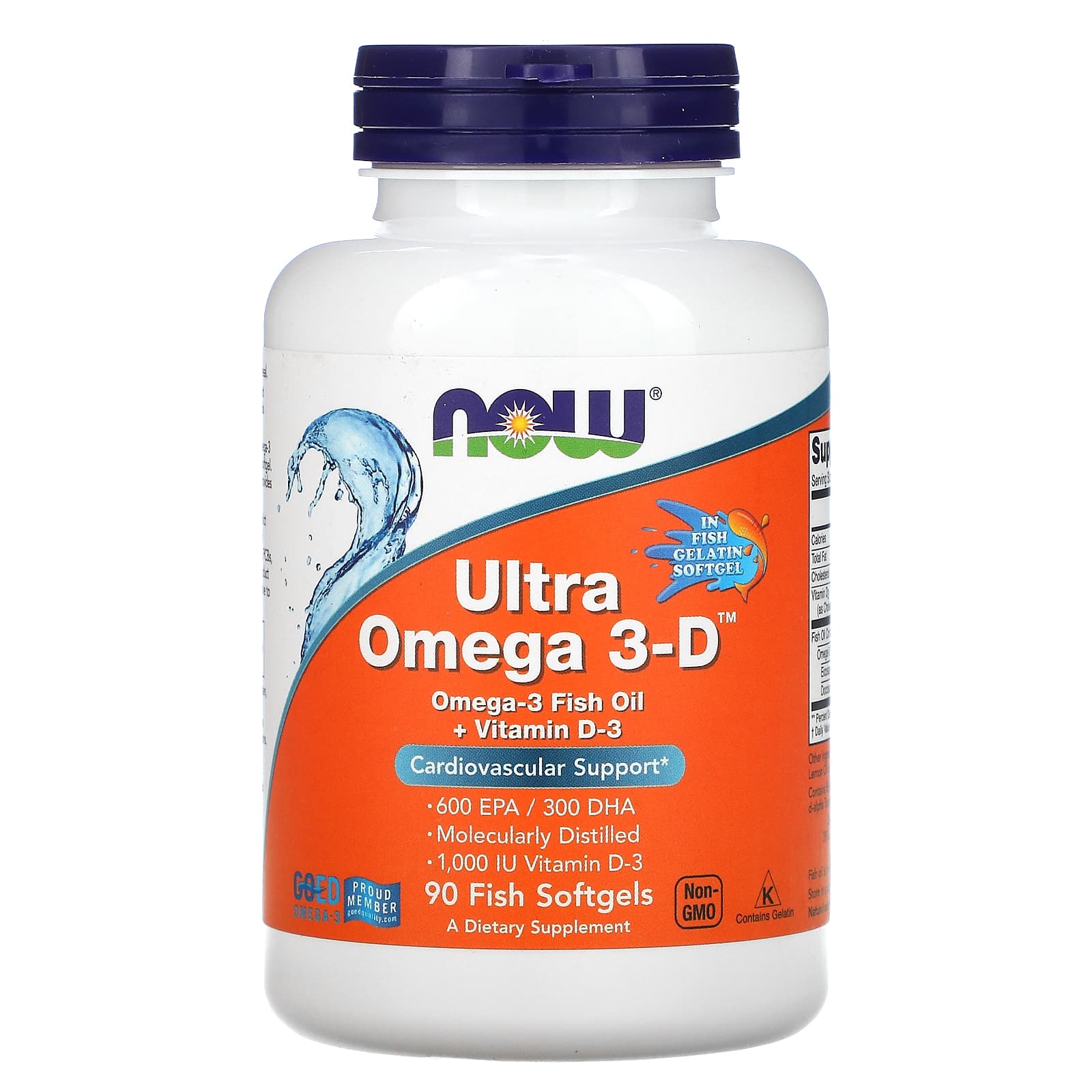 Now Foods, ULTRA OMEGA 3-D SOFTGELS, 90 Softgels UPC 733739016638 | HiLife Vitamins