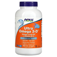 Now Foods, ULTRA OMEGA 3-D, 180 Softgels UPC 733739016645 | HiLife Vitamins