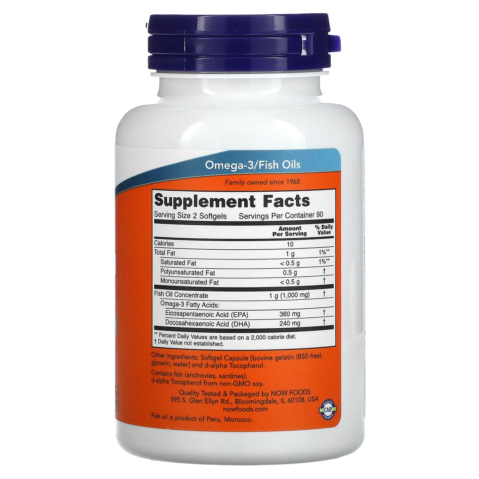 Now Foods, Omega-3 Mini Gels 500 mg (180/120mg), 180 Softgels UPC 733739016850 | HiLife Vitamins