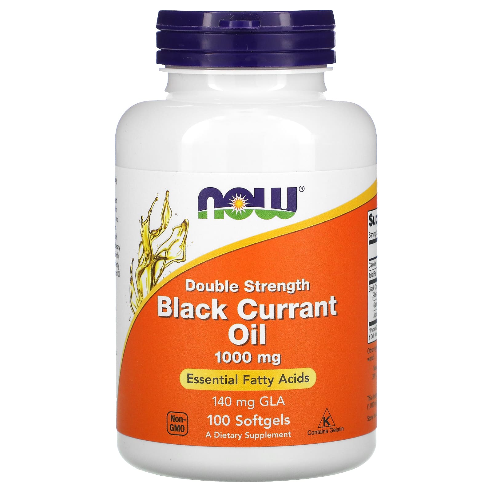 Now Foods, BLACK CURRANT OIL 1,000MG, 100 Softgels UPC 733739017178 | HiLife Vitamins