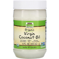 Now Foods, Coconut Oil Virgin Organic, 12 OZ oil UPC 733739017253 | HiLife Vitamins