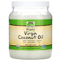 Now Foods, Organic Coconut Oil Virgin, 54 OZ oil UPC 733739017352 | HiLife Vitamins