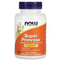 Now Foods, Super Primrose, Evening Primrose Oil, 1,300 mg, 60 Softgels UPC 733739017550 | HiLife Vitamins