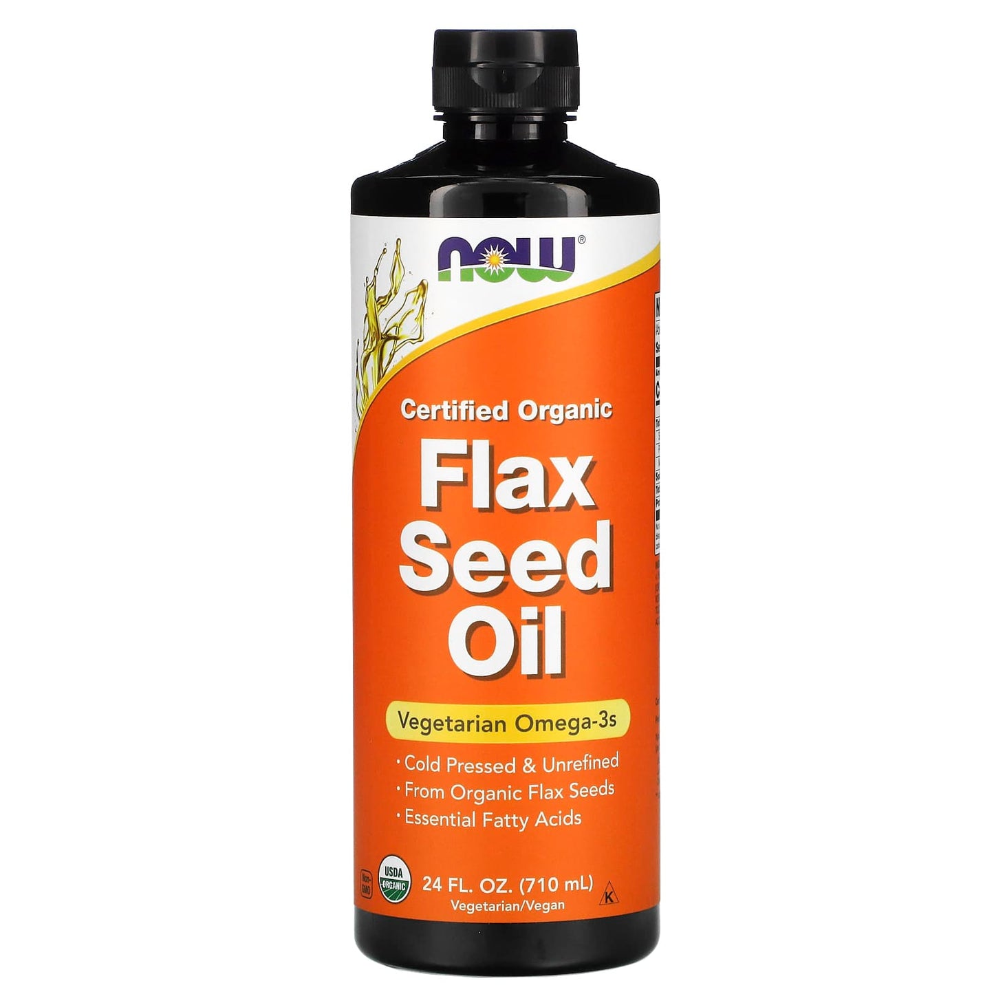 Now Foods, Flax Seed Oil, 24 Fl OZ UPC 733739017611 | HiLife Vitamins
