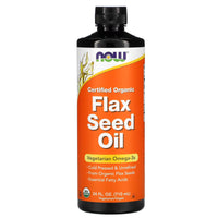 Now Foods, Flax Seed Oil, 24 Fl OZ UPC 733739017611 | HiLife Vitamins