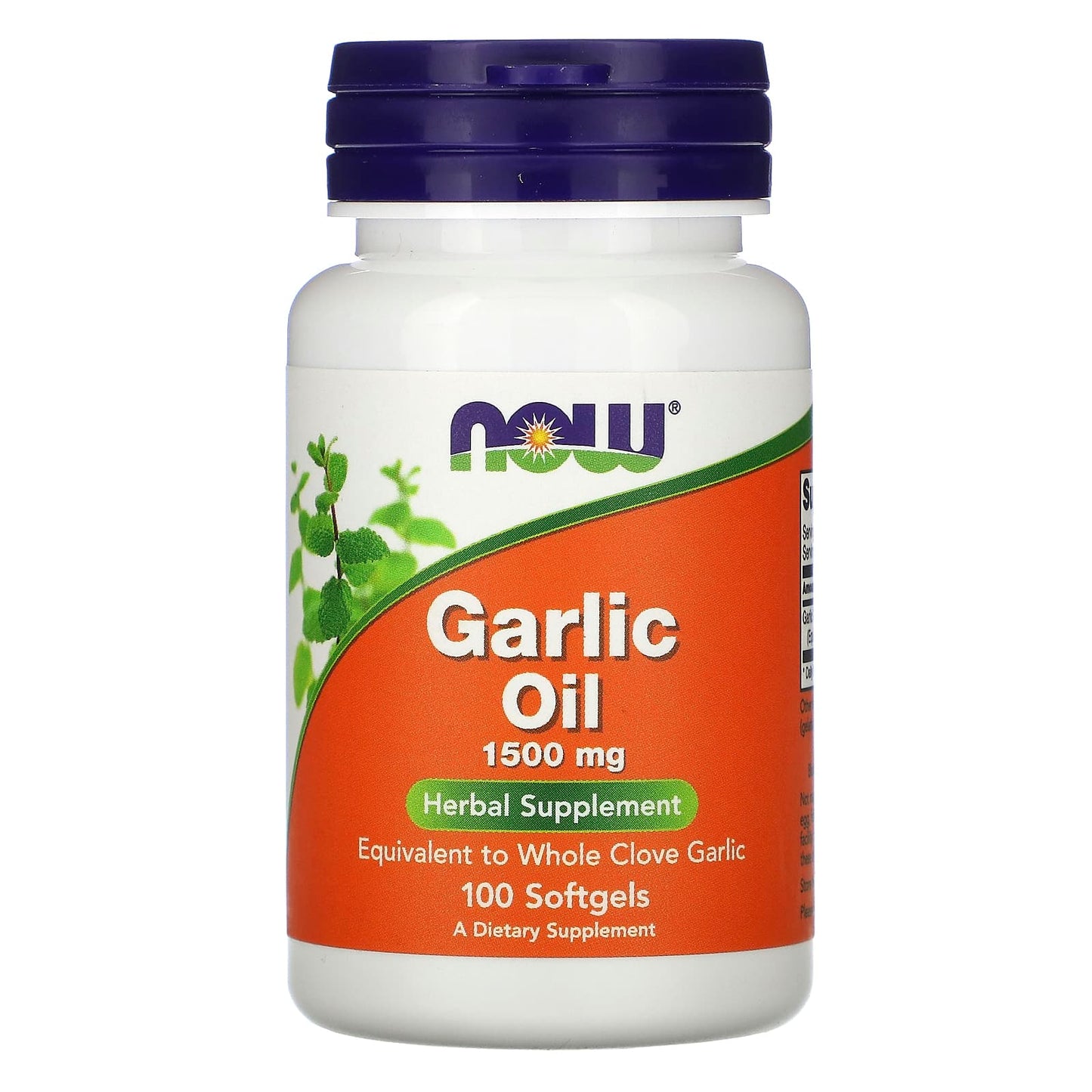 Now Foods, GARLIC OIL 1500mg, 100 Softgels UPC 733739017901 | HiLife Vitamins
