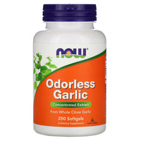 Now Foods, Odorless Garlic Original, 250 Softgels UPC 733739018083 | HiLife Vitamins