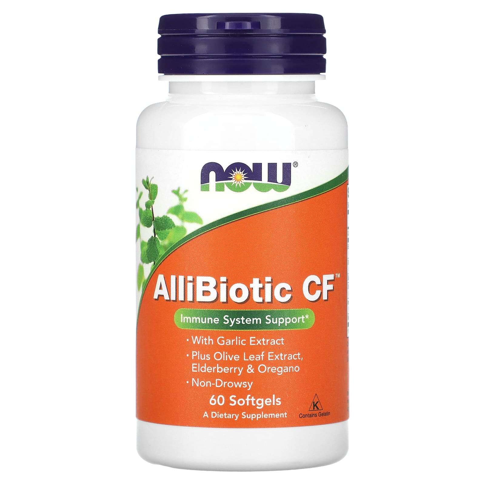 Now Foods, AlliBiotic CF, 60 Softgels UPC 733739018113 | HiLife Vitamins