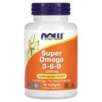 Now Foods, Super Omega 3-6-9 1200 mg, 90 Softgels UPC 733739018397 | HiLife Vitamins