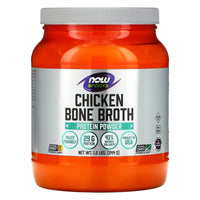 Now Foods, CHICKEN BONE BROTH PWD, 1.2 LB UPC 733739019622 | HiLife Vitamins