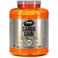 Now Foods, Carbo Gain 100% Complex Carbohydrate, 8 LB UPC 733739020239 | HiLife Vitamins