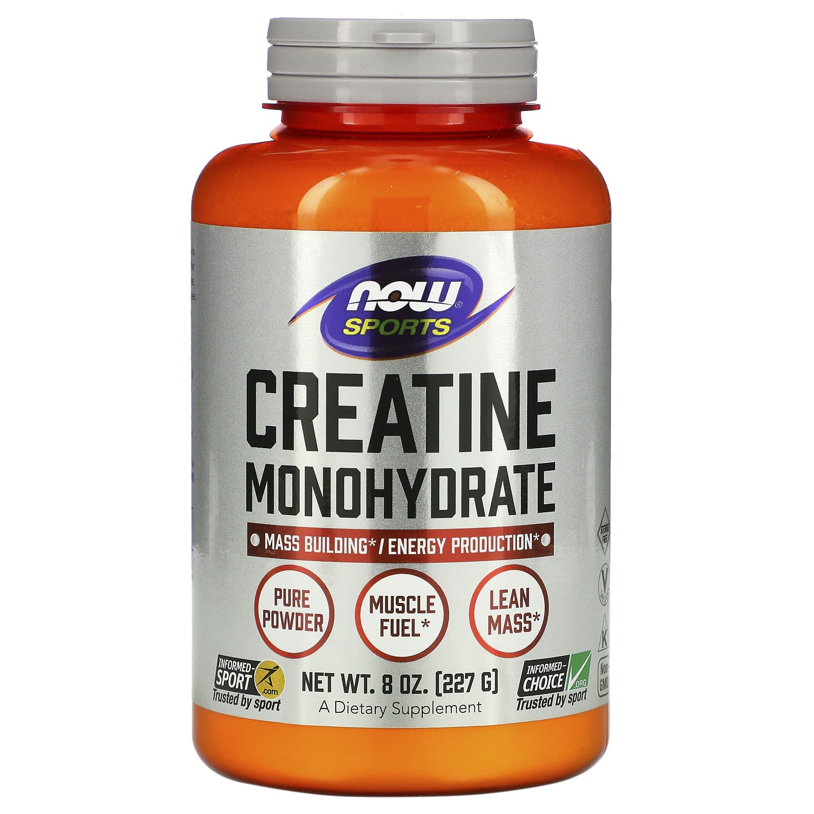 Now Foods, Creatine, 8 OZ Powder UPC 733739020307 | HiLife Vitamins