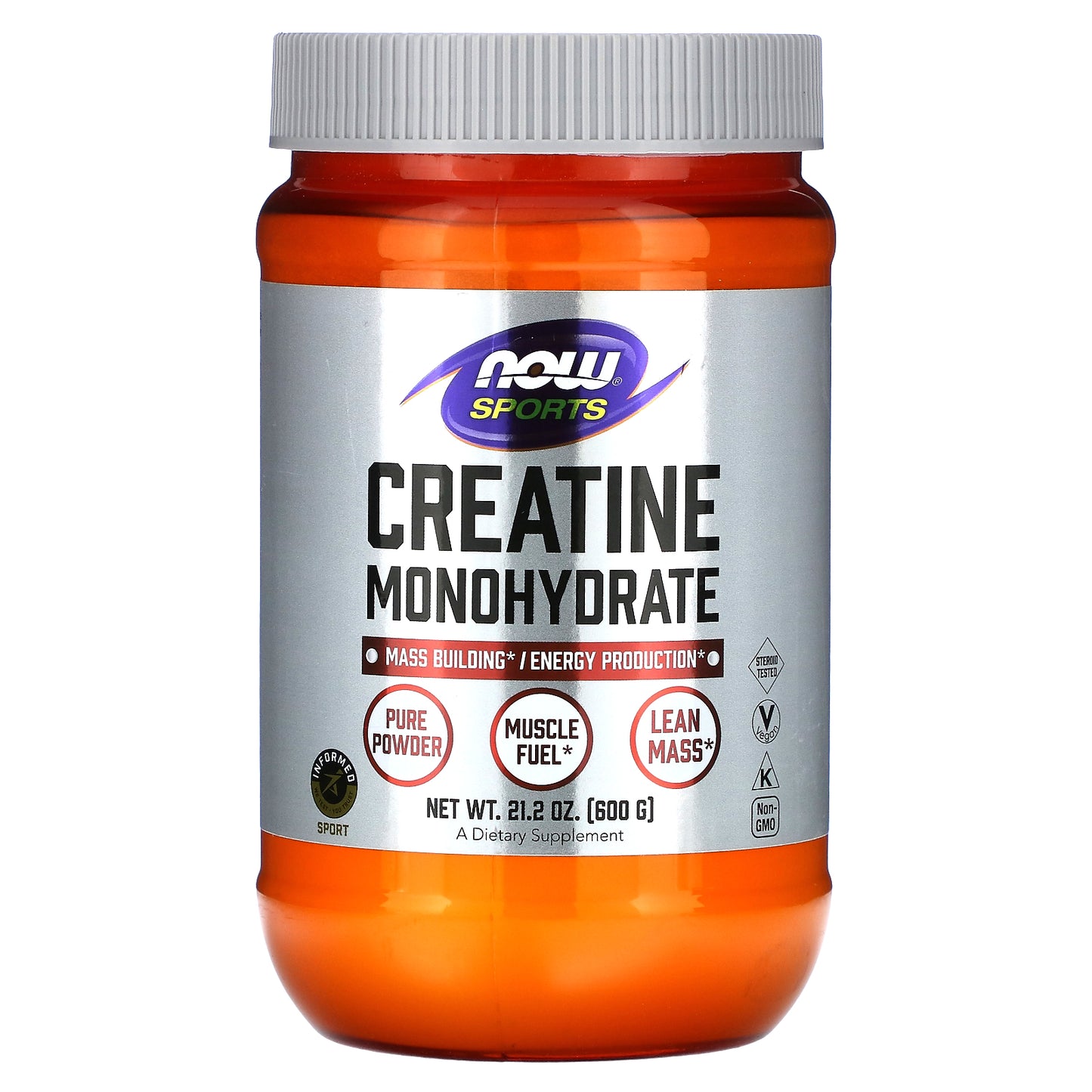 Now Foods, Creatine Powder, 600 UPC 733739020314 | HiLife Vitamins