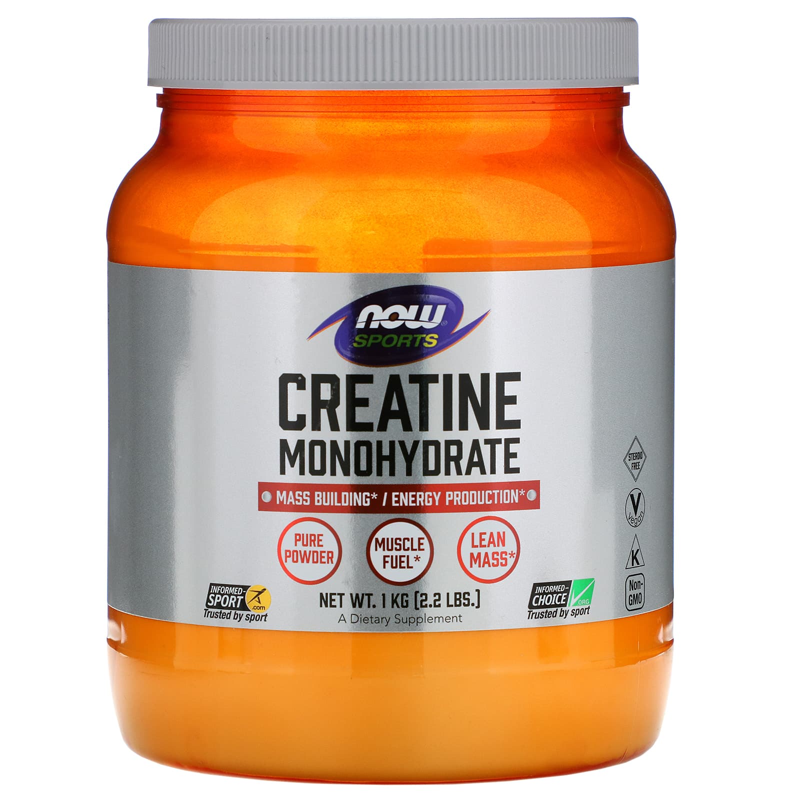 Now Foods, CREATINE POWDER PURE, 1 Powder UPC 733739020321 | HiLife Vitamins