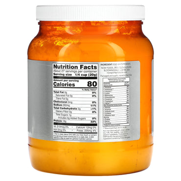 Now Foods, Egg White W/Biotin, 1.2 lbs Powder UPC 733739020406 | HiLife Vitamins