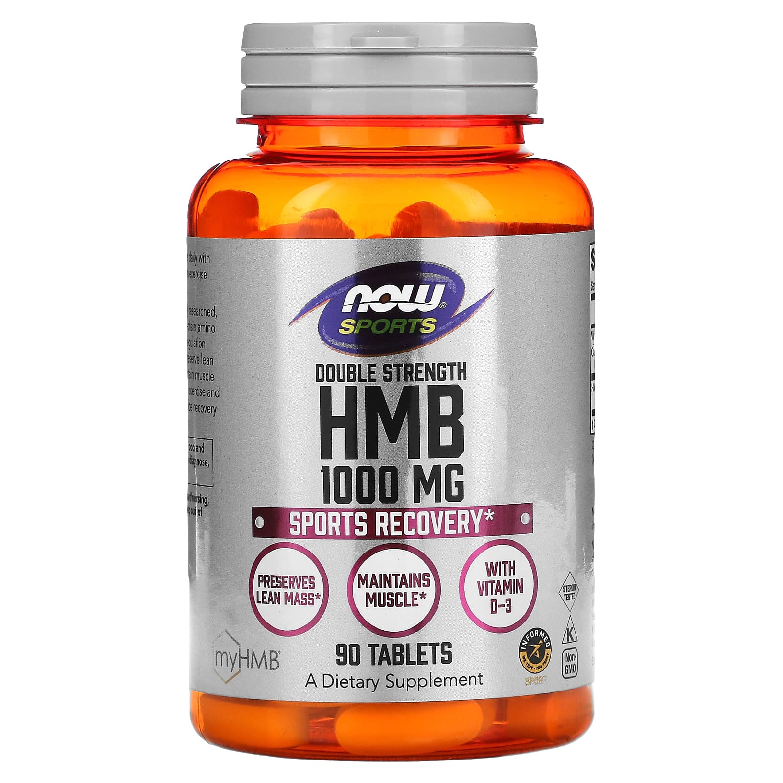 Now Foods, HMB 1000MG DBL STRGTH, 90 Tablets - 733739020581 | Hilife Vitamins