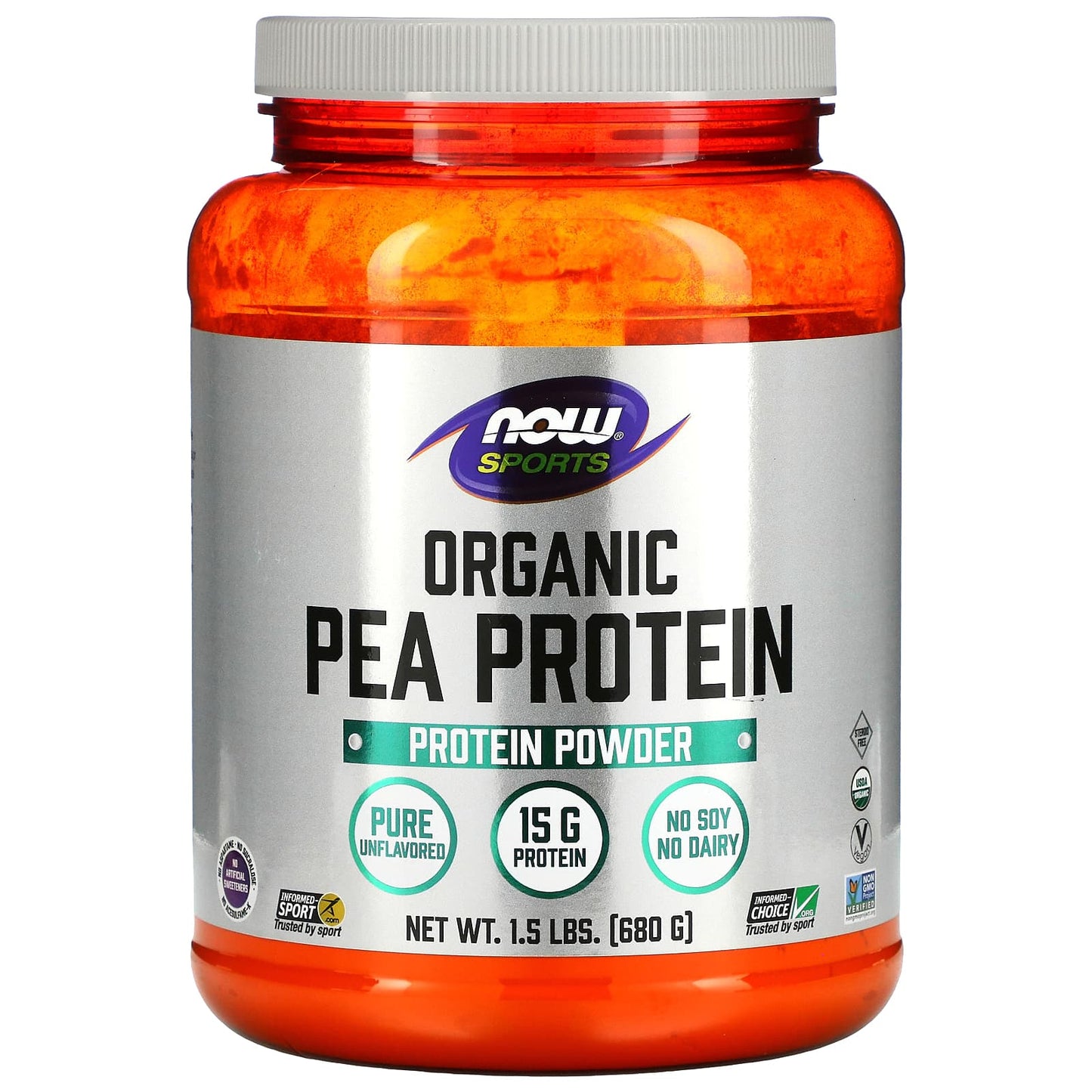 Now Foods, ORGANIC PEA PROTEIN, 1.5 LB UPC 733739021083 | HiLife Vitamins