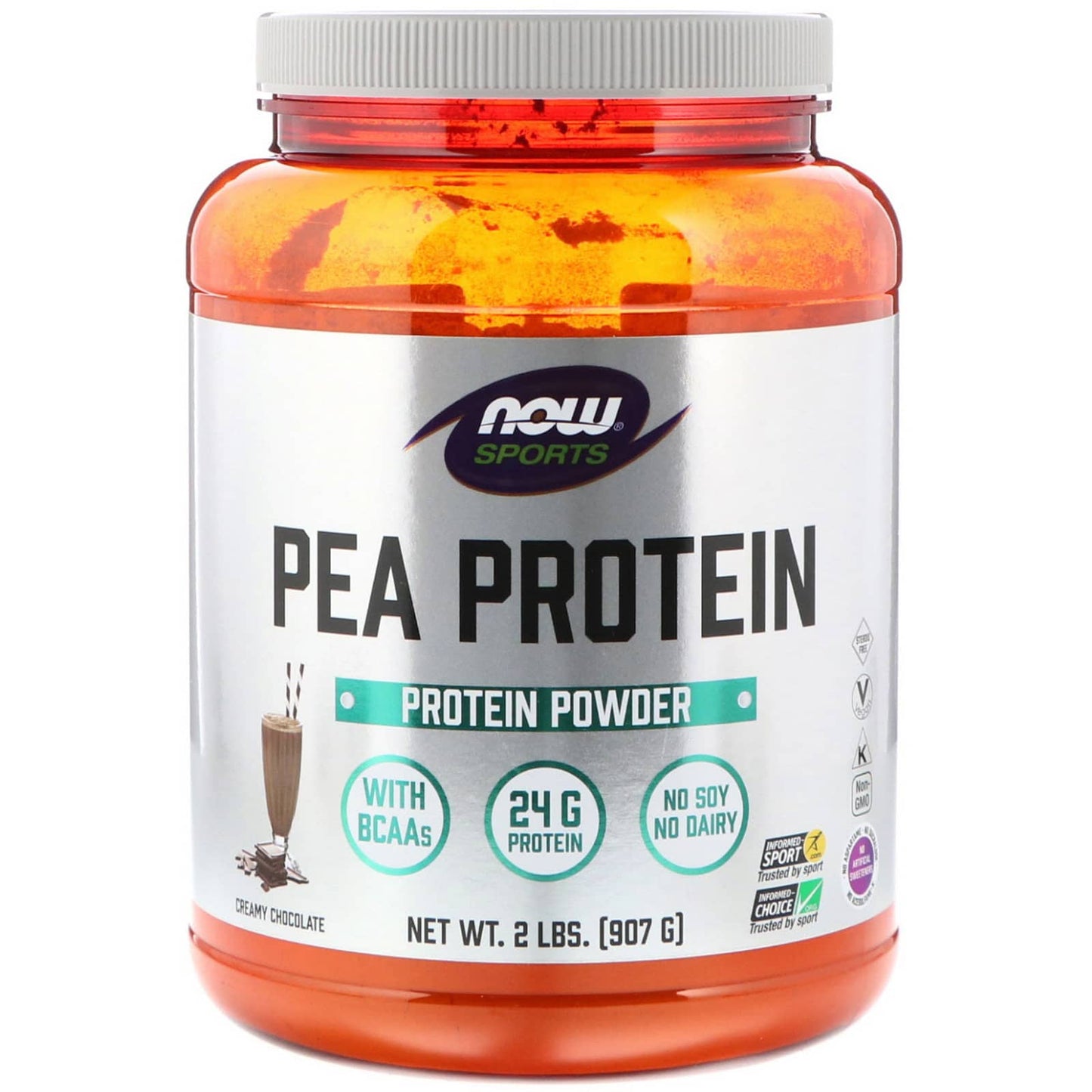 Now Foods, Pea Protein Chocolate, 2 LB UPC 733739021335 | HiLife Vitamins