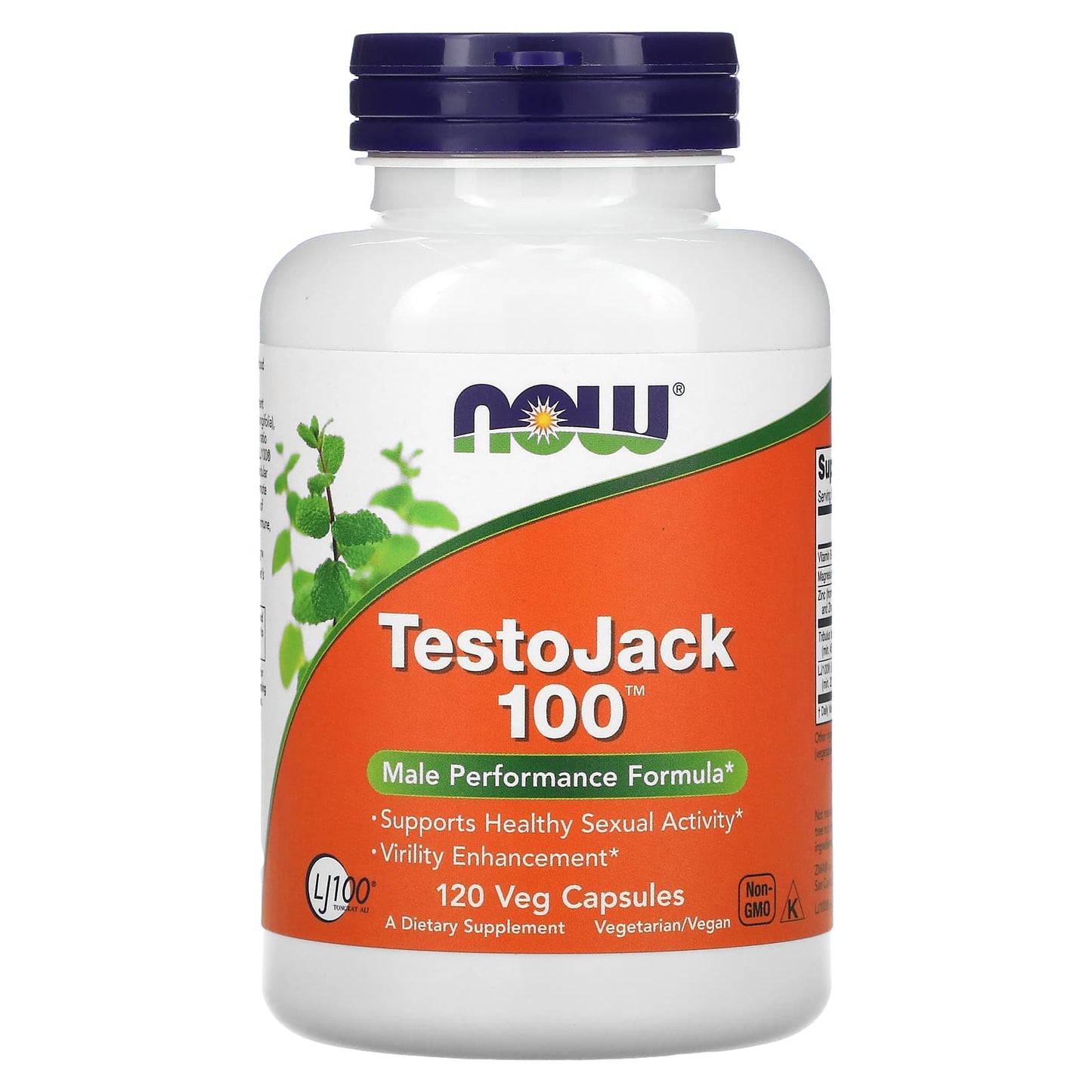 Now Foods, Testo Jack 100 120, 120 Vegetarian Capsules UPC 733739021380 | HiLife Vitamins