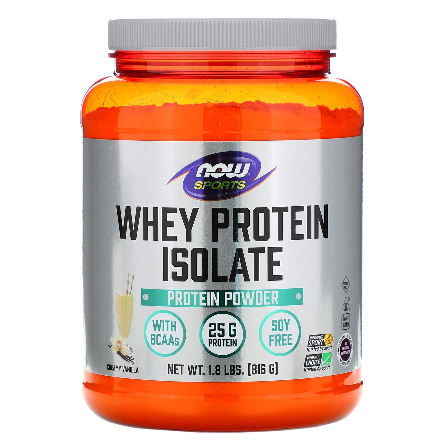 Now Foods, WHEY PROTEIN ISOLATE VANILLA, 1.8 Powder UPC 733739021601 | HiLife Vitamins