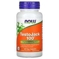 Now Foods, Testo Jack 100 60, 60 Vegetarian Capsules UPC 733739021687 | HiLife Vitamins
