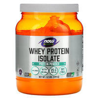 Now Foods, Sports, Whey Protein Isolate, Unflavored, 1.2 lbs (544 g) UPC 733739021724 | HiLife Vitamins