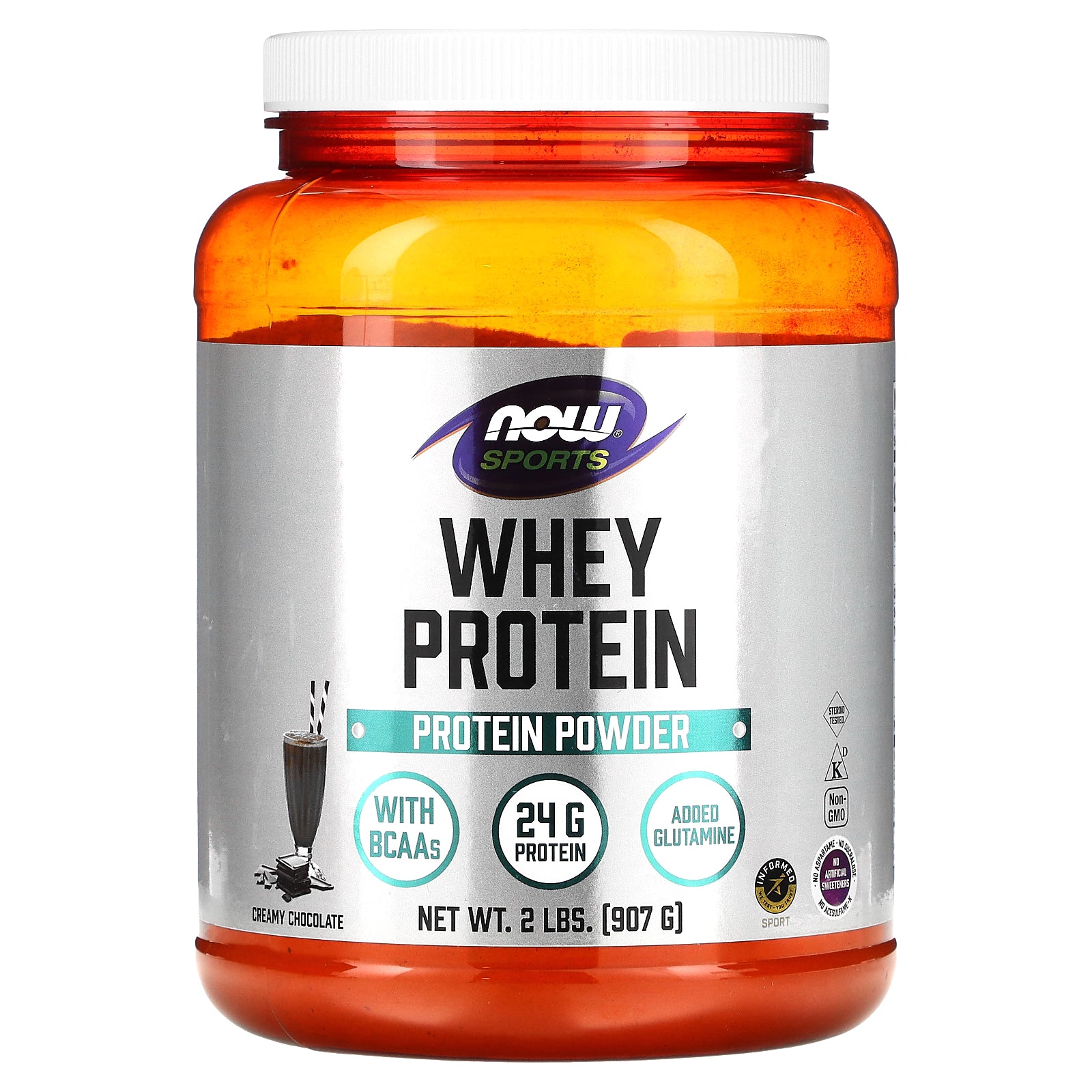 Now Foods, Whey Protein, Creamy Chocolate, 2 LBS Powder UPC 733739021809 | HiLife Vitamins