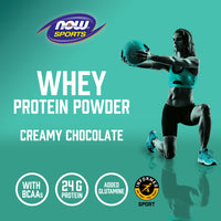 Now Foods, Whey Protein, Creamy Chocolate, 2 LBS Powder UPC 733739021809 | HiLife Vitamins
