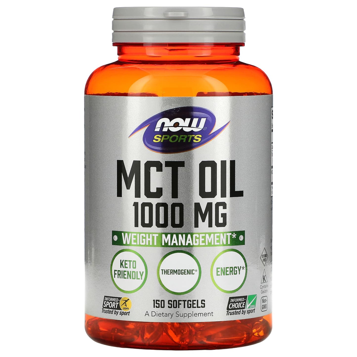 Now Foods, MCT OIL 1,000 MG, 150 Softgels UPC 733739021960 | HiLife Vitamins