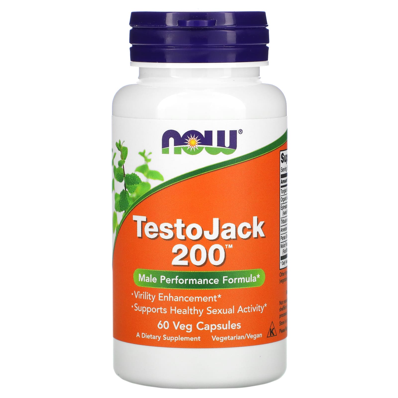 Now Foods, TestoJack 200, 60 Veg Capsules UPC 733739021984 | HiLife Vitamins