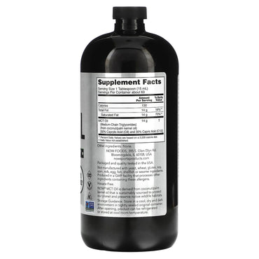 Now Foods, Sports, MCT Oil, 32 Fl OZ UPC 733739021991 | HiLife Vitamins