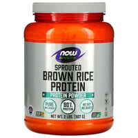 Now Foods, SPROUTED BROWN RICE PROTEIN, 2 LB UPC 733739022066 | HiLife Vitamins